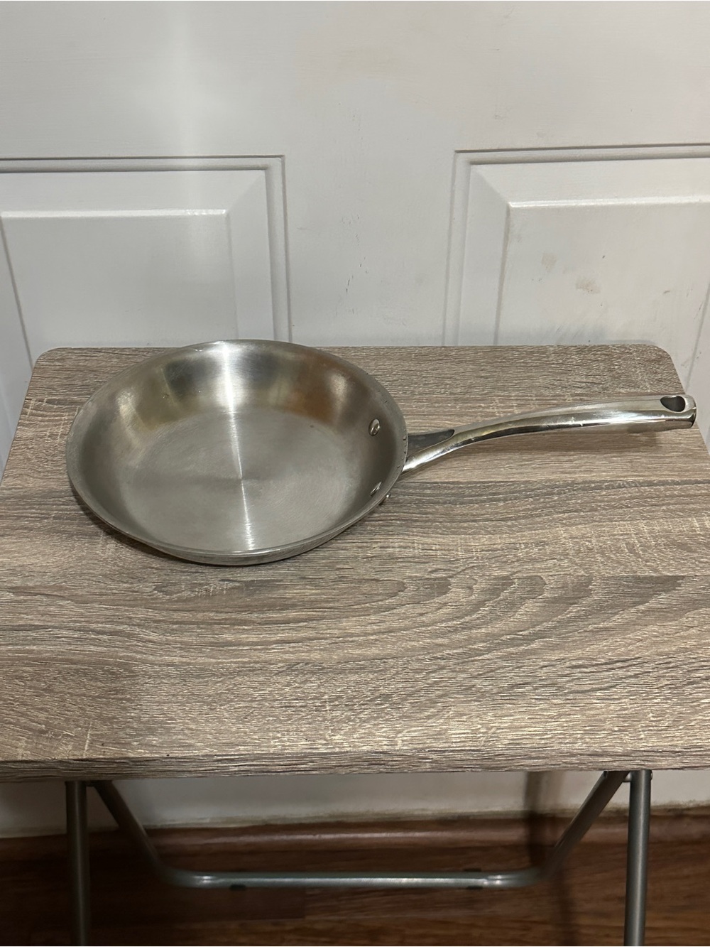 Tramontina 8 Inch Stainless Steel Fry Pan Tri Ply Clad Oven Safe Induction